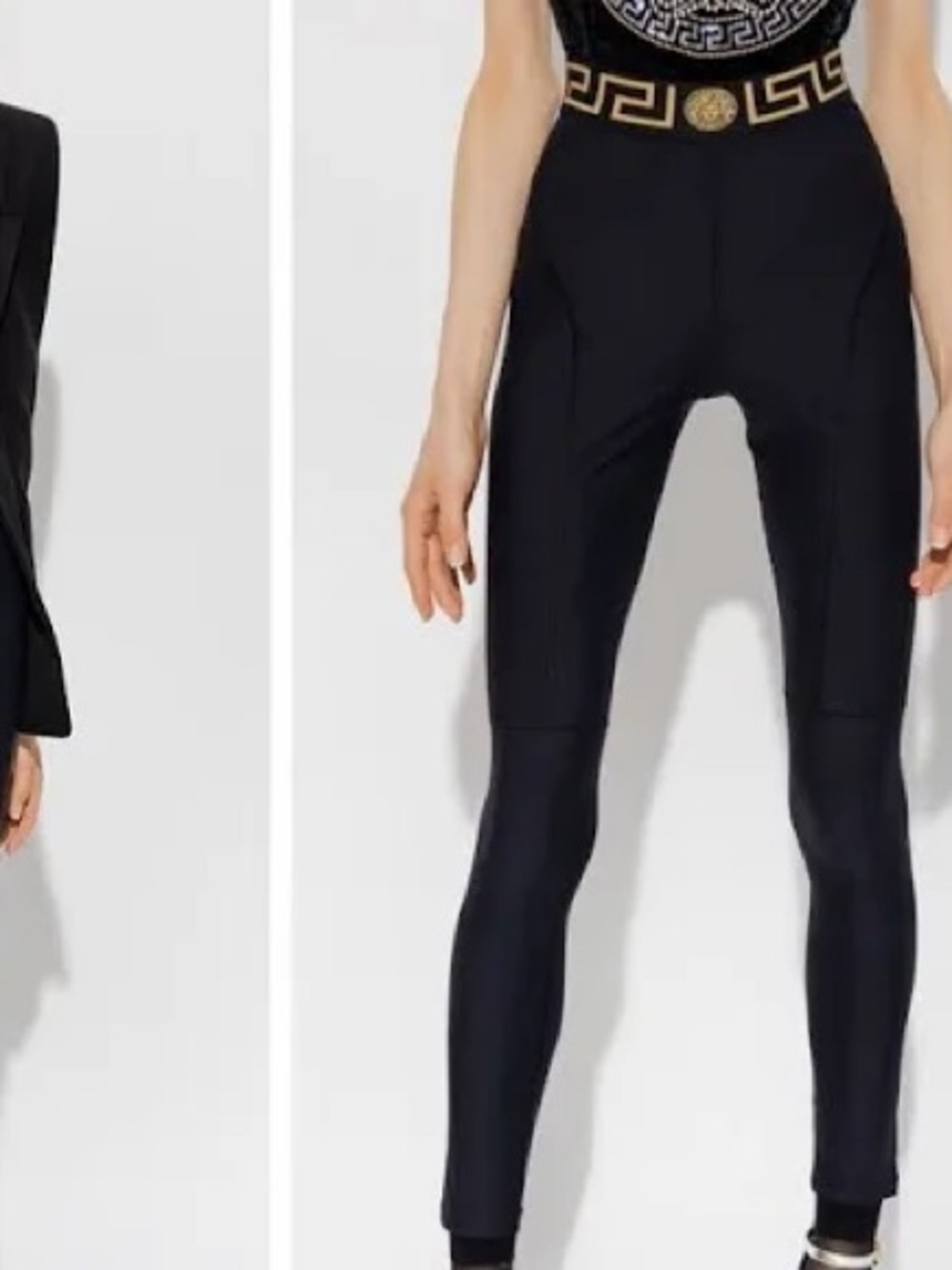 ‼️WOW‼️🖤🤎Versace Black Medusa Logo Leggings! NWOT‼️🖤🤎 - Picture 9 of 15